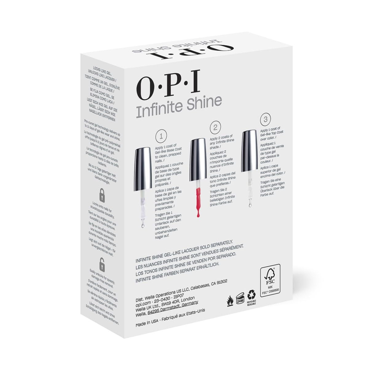 OPI Infinite Shine Nail Polish application with pro-wide brush