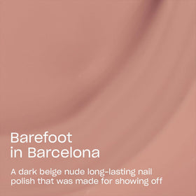 OPI Infinite Shine Nail Polish Barefoot in Barcelona bottle side view