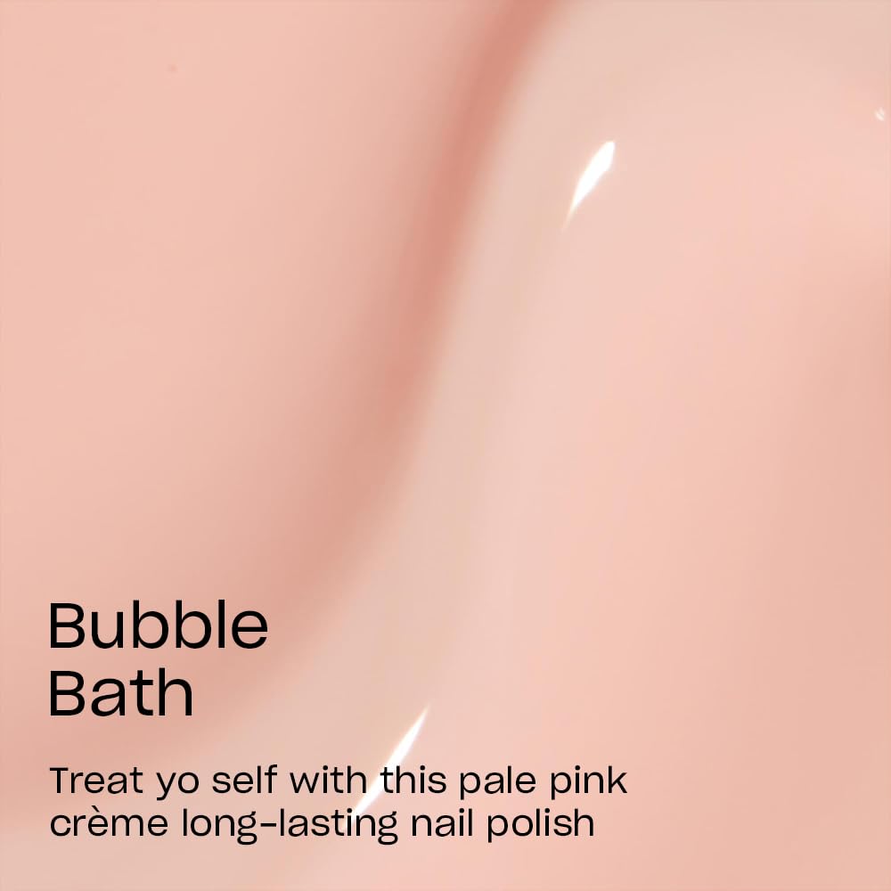 OPI Infinite Shine Nail Polish Bubble Bath application on nails