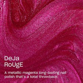 OPI Infinite Shine Nail Polish DeJa RoUgE application on nails