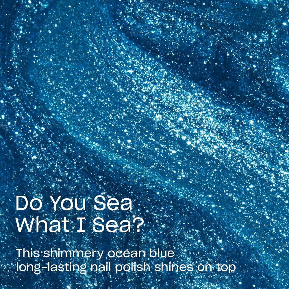 OPI Infinite Shine Nail Polish Do You Sea What I Sea? on a nail display