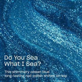 OPI Infinite Shine Nail Polish Do You Sea What I Sea? on a nail display