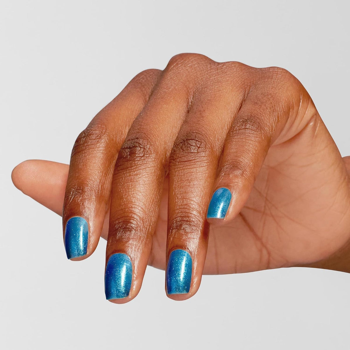 OPI Infinite Shine Nail Polish Do You Sea What I Sea? with base and top coat