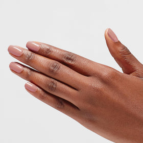 OPI Infinite Shine Nail Polish Dulce de Leche bottle side view