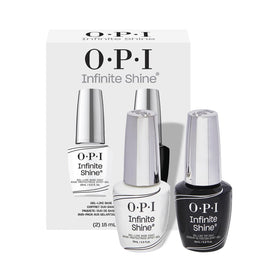 OPI Infinite Shine Nail Polish Duo Pack front view with Base and Top Coat
