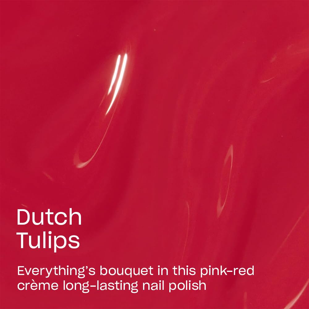OPI Infinite Shine Nail Polish Dutch Tulips application on nails