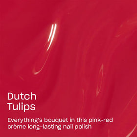 OPI Infinite Shine Nail Polish Dutch Tulips application on nails