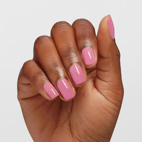 OPI Infinite Shine Nail Polish Flamingo Your Own Way applied on nails