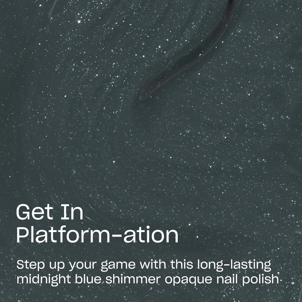 OPI Infinite Shine Nail Polish Get in Platform-ation bottle side view