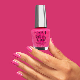 OPI Infinite Shine Nail Polish Glossed in Your Thoughts with base and top coat