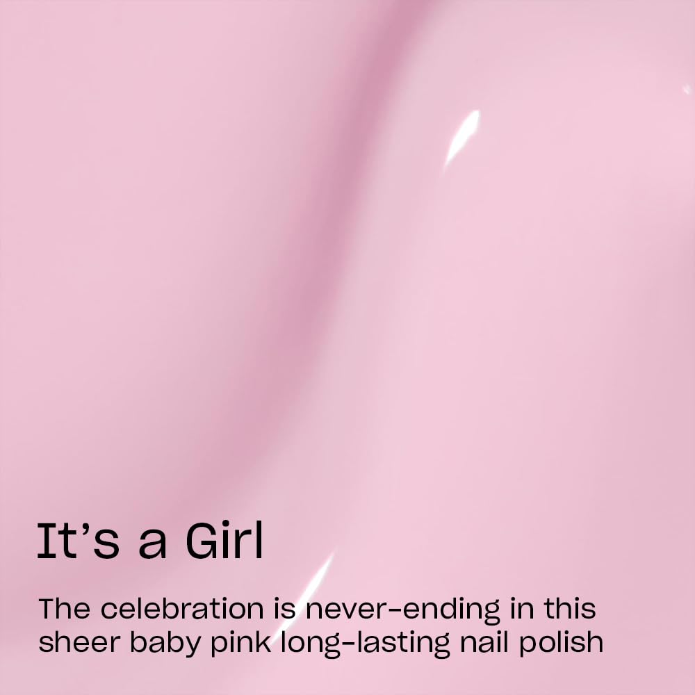 OPI Infinite Shine Nail Polish It’s a Girl with pro-wide brush