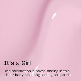 OPI Infinite Shine Nail Polish It’s a Girl with pro-wide brush