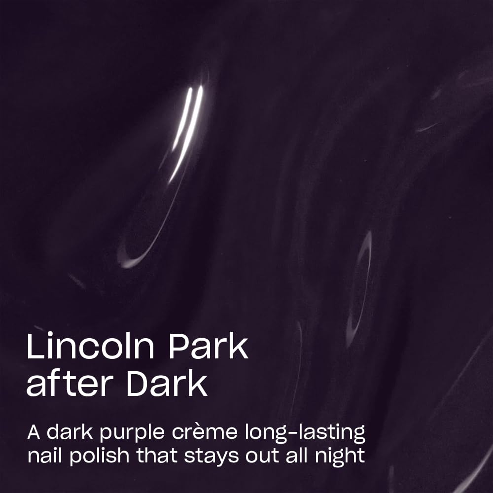 OPI Infinite Shine Nail Polish Lincoln Park After Dark swatch on nails