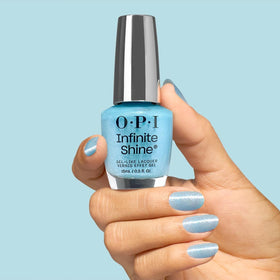 OPI Infinite Shine Nail Polish Living the Fanta-sea with matching top coat