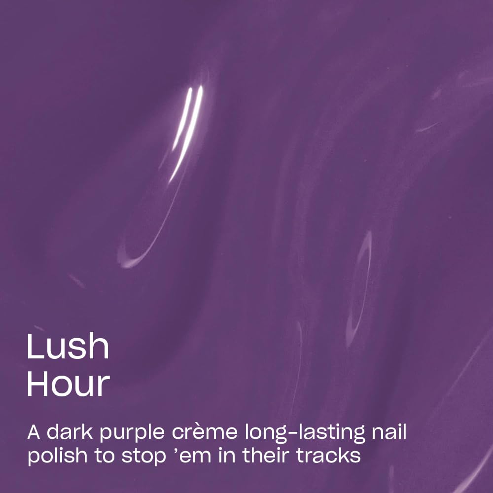 OPI Infinite Shine Nail Polish Lush Hour application brush close-up