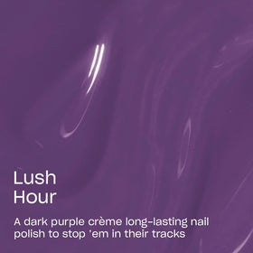 OPI Infinite Shine Nail Polish Lush Hour application brush close-up