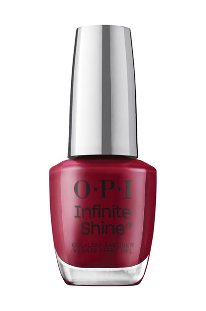 OPI Infinite Shine Nail Polish Malaga Wine front view