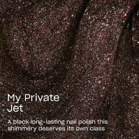 OPI Infinite Shine Nail Polish My Private Jet application on nails