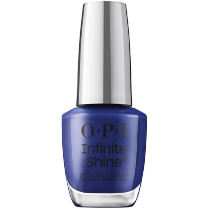 OPI Infinite Shine Nail Polish No Chips on my Shoulder navy blue bottle front view