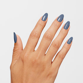 OPI Infinite Shine Nail Polish Pure Jean-ius applied on nails