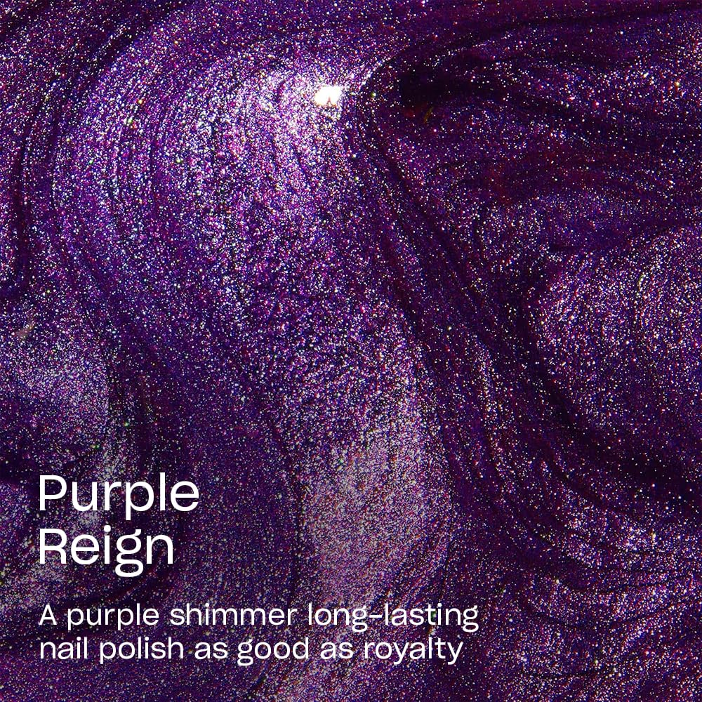 OPI Infinite Shine Nail Polish Purple Reign application on nails