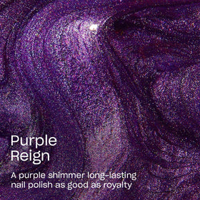 OPI Infinite Shine Nail Polish Purple Reign application on nails