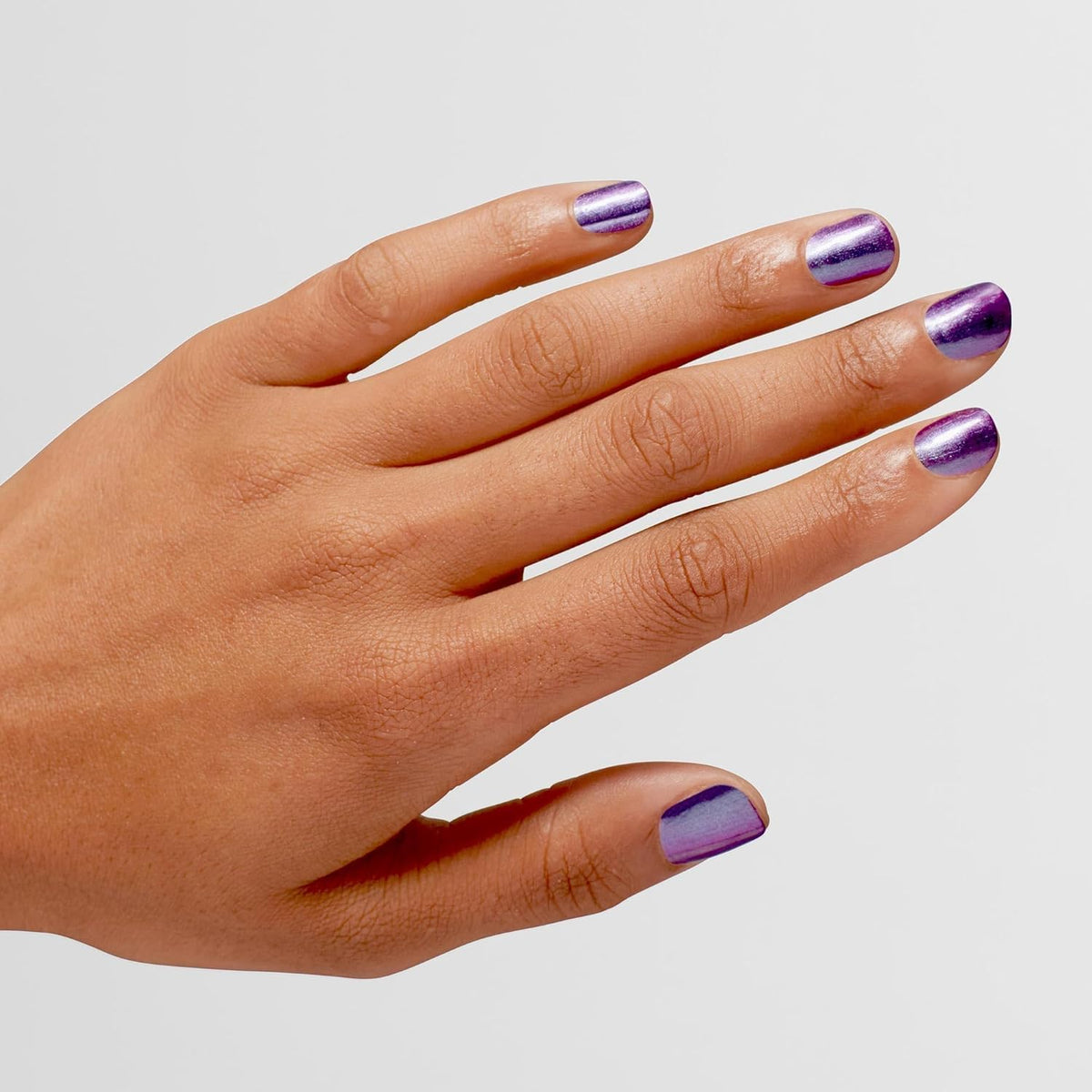 OPI Infinite Shine Nail Polish Purple Reign with base and top coat