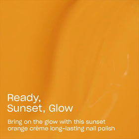 OPI Infinite Shine Nail Polish Ready, Sunset, Glow application brush