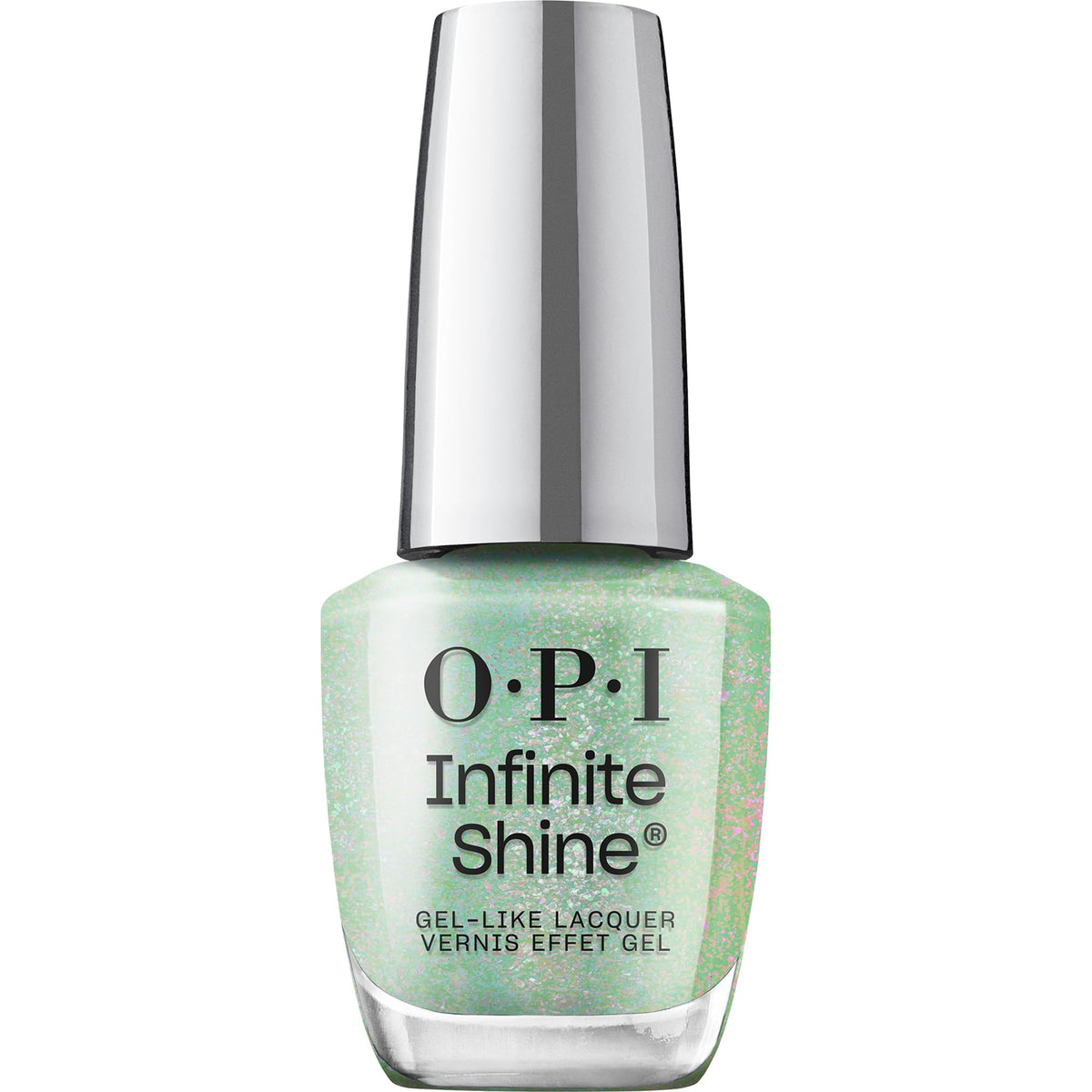 OPI Infinite Shine Nail Polish Teals Familiar bottle front view