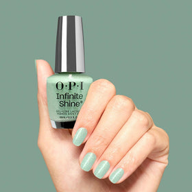 OPI Infinite Shine Nail Polish Teals Familiar with base and top coat