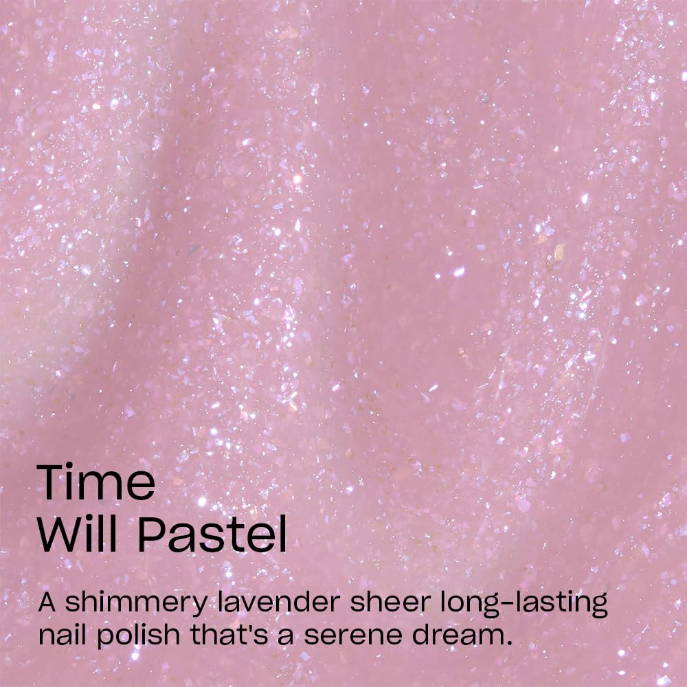 OPI Infinite Shine Nail Polish Time Will Pastel bottle with cap