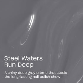 OPI Infinite Shine Steel Waters Run Deep Nail Polish application brush