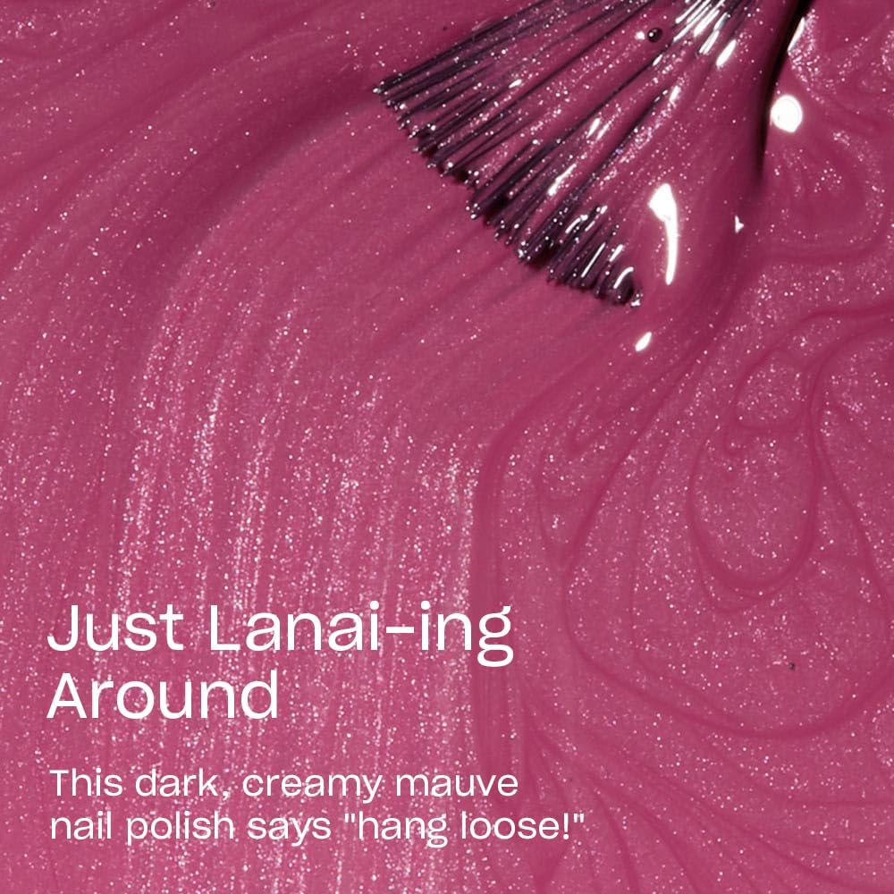 OPI Just Lanai-ing Around nail polish brush close-up