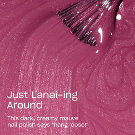 OPI Just Lanai-ing Around nail polish brush close-up