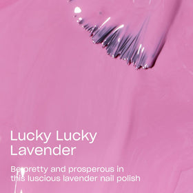 OPI Lucky Lucky Lavender Nail Polish brush close-up