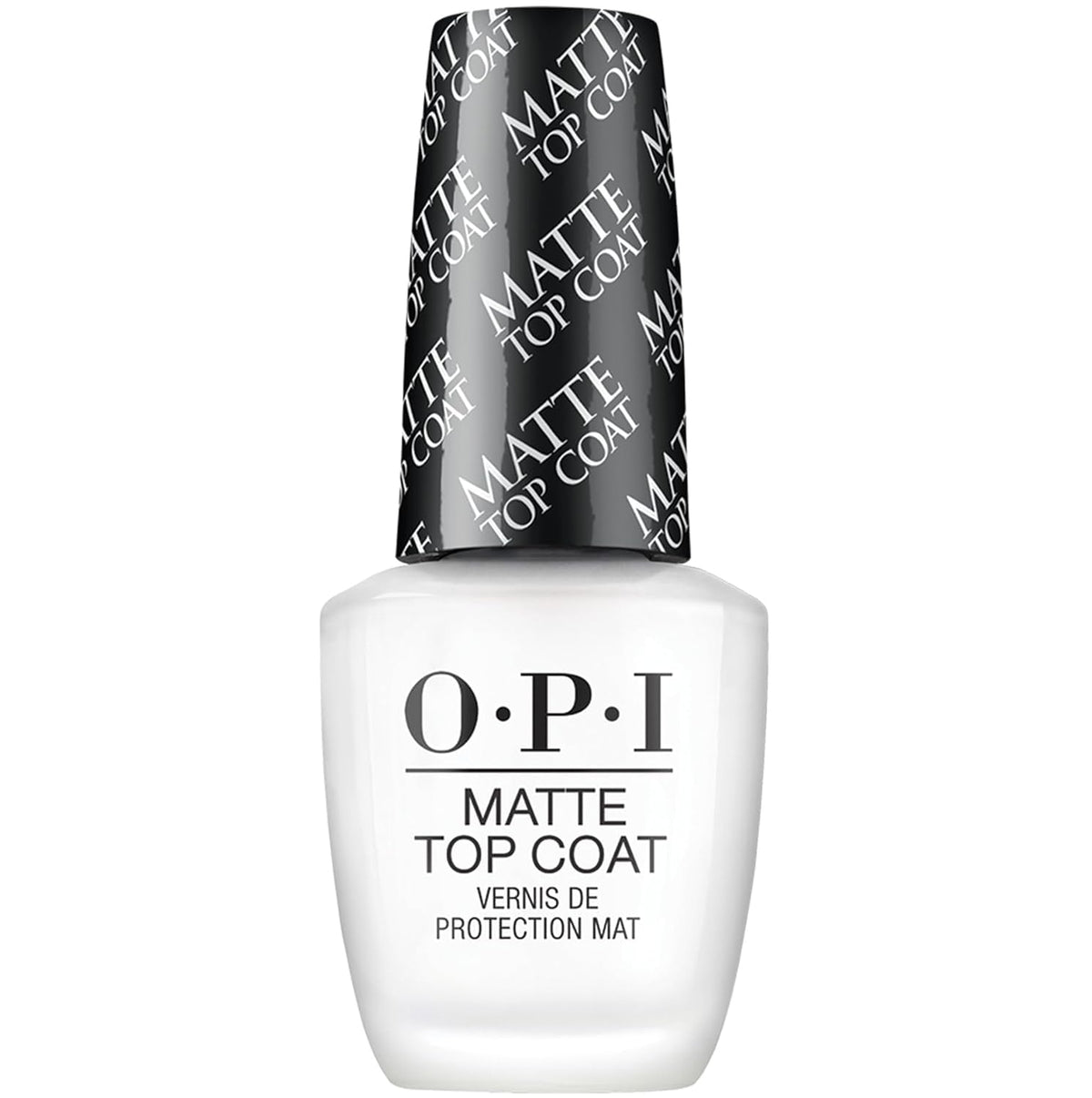 OPI Matte Top Coat bottle front view with matte finish