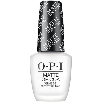 OPI Matte Top Coat bottle front view with matte finish