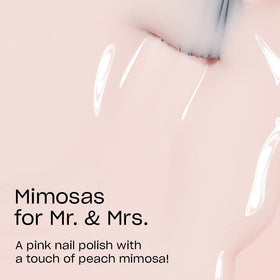 OPI Mimosas for Mr. & Mrs. nail polish brush close-up