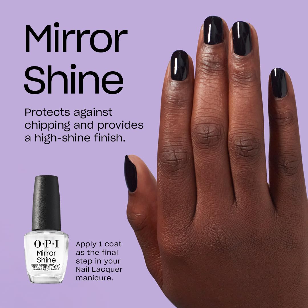 OPI Mirror Shine Top Coat brush close-up
