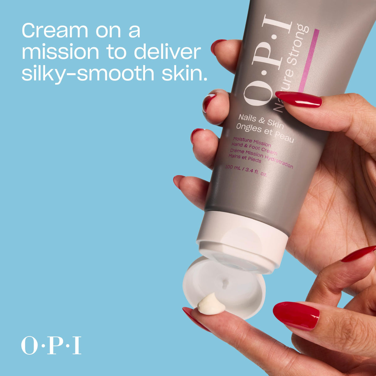 OPI Moisture Mission Hand & Foot Cream with avocado and almond oil