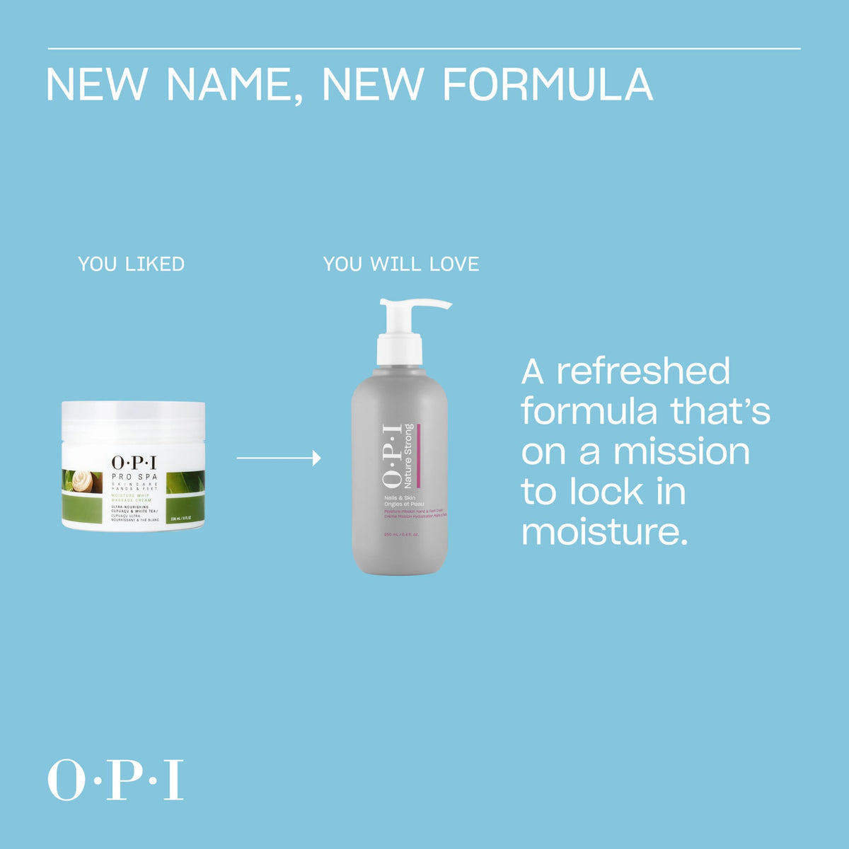OPI Moisture Mission Hand & Foot Cream with shea butter and oils