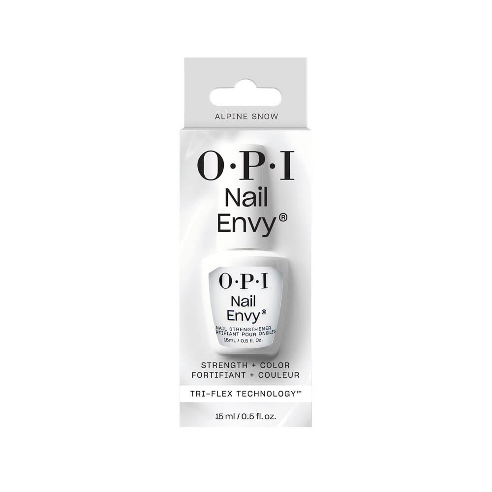 OPI Nail Envy Alpine Snow with other nail care products