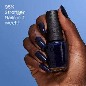 OPI Nail Envy Strengthener All Night Strong dark blue bottle side view