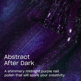 OPI Nail Lacquer Abstract After Dark brush close-up showing pro-wide design