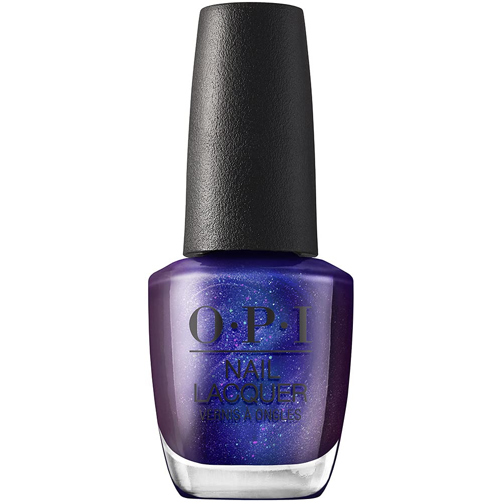 OPI Nail Lacquer Abstract After Dark dark purple shimmer bottle front view