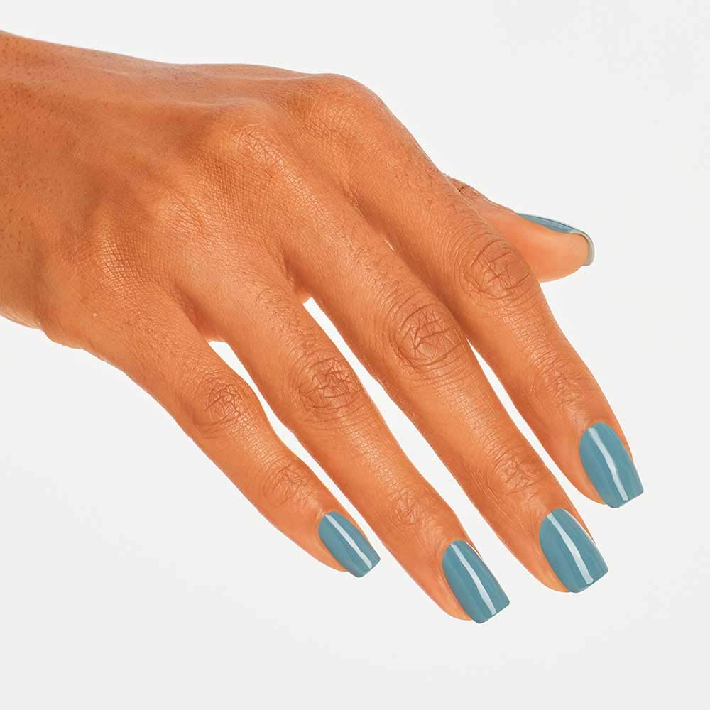 OPI Nail Lacquer Alpaca My Bags dark green nail polish packaging