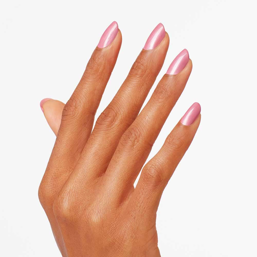 OPI Nail Lacquer Aphrodite's Pink Nightie application on nails