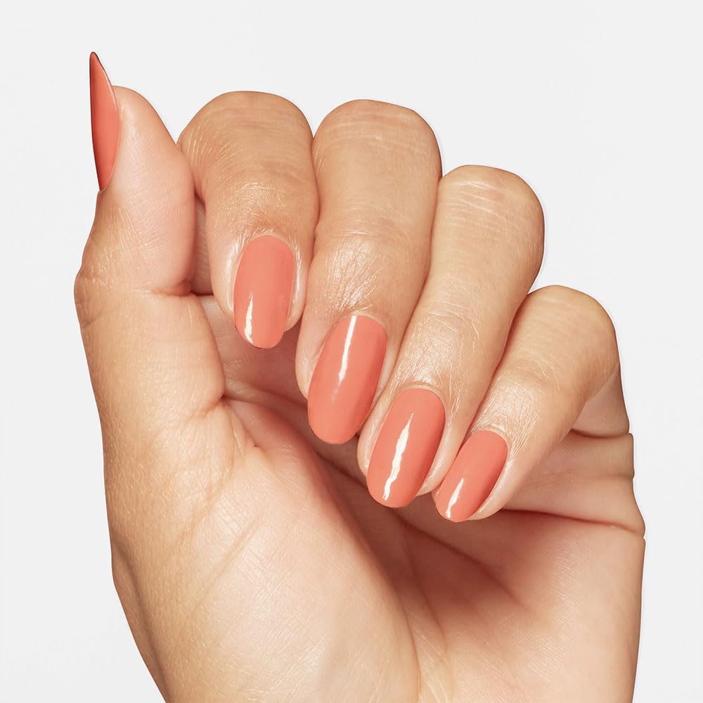 OPI Nail Lacquer Apricot AF applied on nails