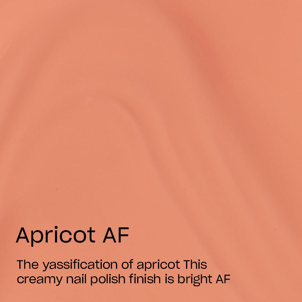 OPI Nail Lacquer Apricot AF bottle with pro-wide brush