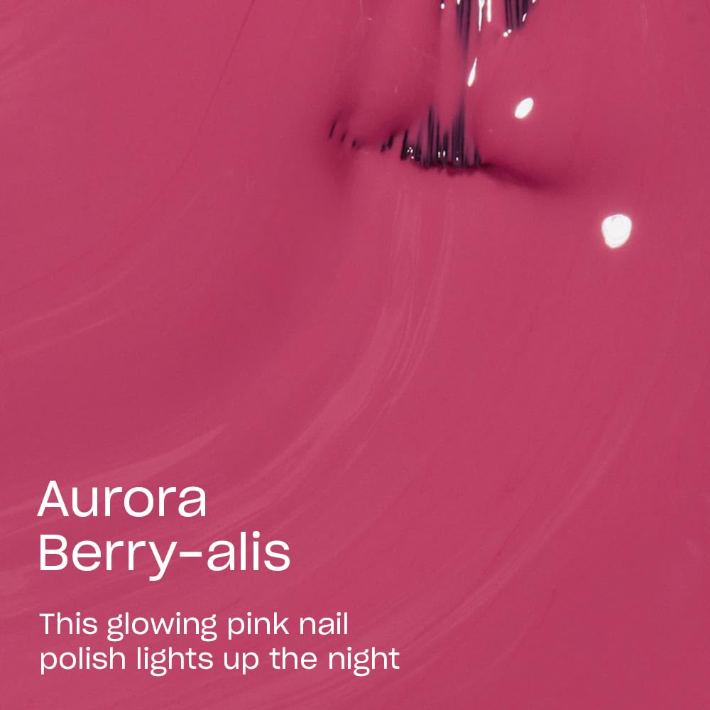 OPI Nail Lacquer Aurora Berry-alis bottle with pro-wide brush